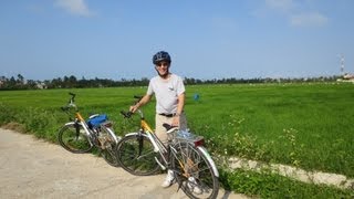 Bike Ride Through Hoi An Countryside (Thu Bon River, Rice Fields, + Cemetery)