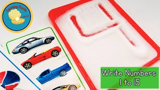 Write Numbers 1 to 15 in Salt | Hands-On Math Activity | Learn to Count in English and Write Numbers
