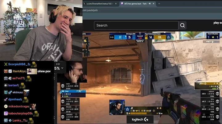 xQc Dies Laughing at ohnePixel Busting on Stream