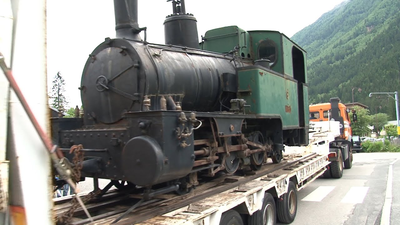 TCAC - Transfert de la loco du Chemin de Fer du Montenvers.