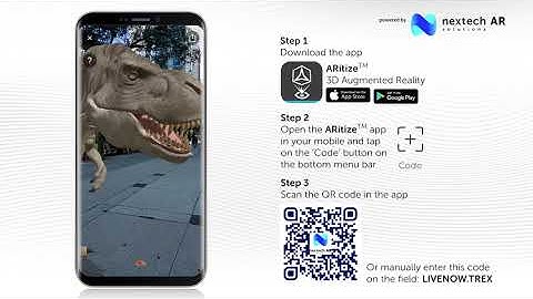 T-REX Dinosaur in Augmented Reality!