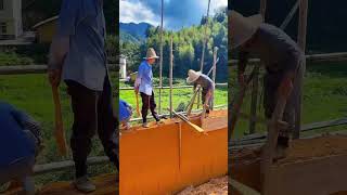 #Traditional ox farming method #Rural housing construction process #Diligent farmers #Rura#ba3ac