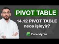Excel dərsləri - 14.12 Exceldə PIVOT TABLE NECƏ İŞLƏYİR? I Tüm Detaylarıyla Öğren