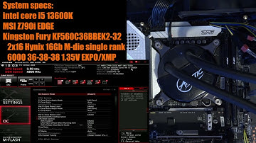 Overclocking a DDR5-6000 CL36 kit to DDR5-7200 CL34 with an i5 13600K