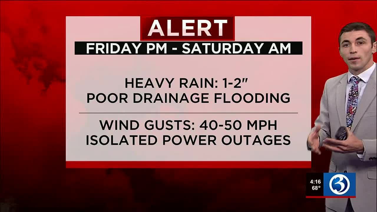 FORECAST: Heavy rain, wind gusts expected to start off the weekend ...