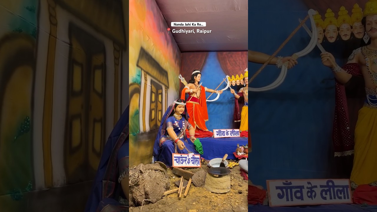 Nanda Jahi Ka Re…Chhattisgarhi Culture Theme Ganesh Pandal Gudhiyari, Raipur - Ganesh Darshan 2024