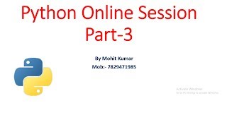 What is String|indexing|slicing Python Online Session Part 3