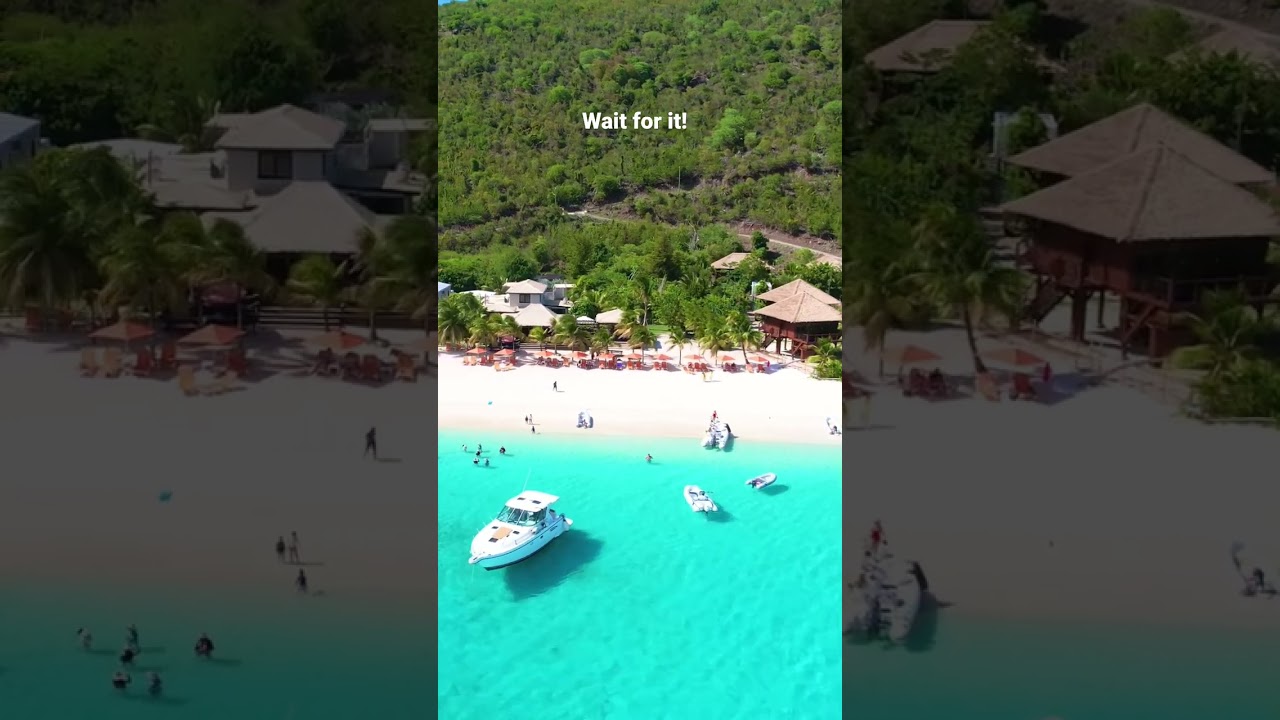 Almost crashed the drone over White Bay on Jost Van Dyke Island in the British Virgin Islands. 😬