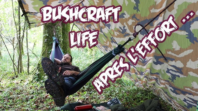 Bivouac bushcraft en forêt et en hamac ! 