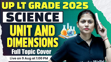 UP LT Grade Science 2025 | Unit And Dimensions One Shot For UP LT Grade 2025 | Science By Sarika Mam
