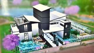 Sims 4 Creative Build! (Modern/Contemporary design) Walkthrough