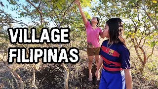 Village Filipinas 'Borrow' Guavas, Supper from a Roadside Barbecue Shack, and a Magic Cotton Tree!