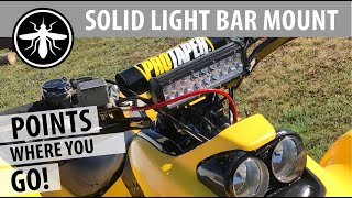 BEST Universal Way to SOLID Mount a Light Bar to your ATV Handlebars - Easy & Sturdy. by Legacy Craftworks 9,268 views 3 years ago 3 minutes, 54 seconds