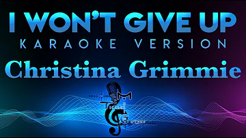 Christina Grimmie - I Won't Give Up (KARAOKE)