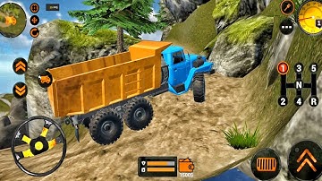 Backhoe Loader JCB Simulator Gameplay - Construction Vehicles Truck JCB Driving - Android Gameplay