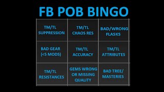 Return of PoB BINGO!