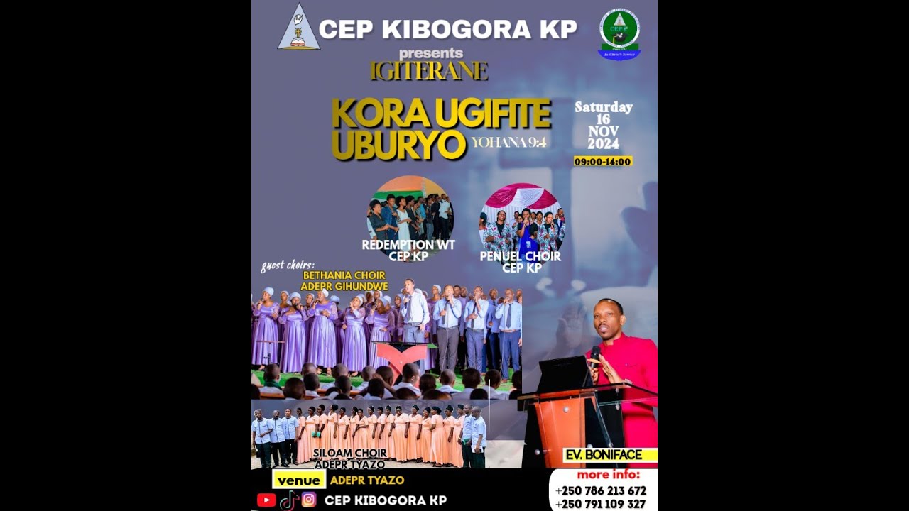 BANA NATWE MU GITERANE//SILOAM CHOIR ADEPR TYAZO HAMWE NA BETHANIA ...