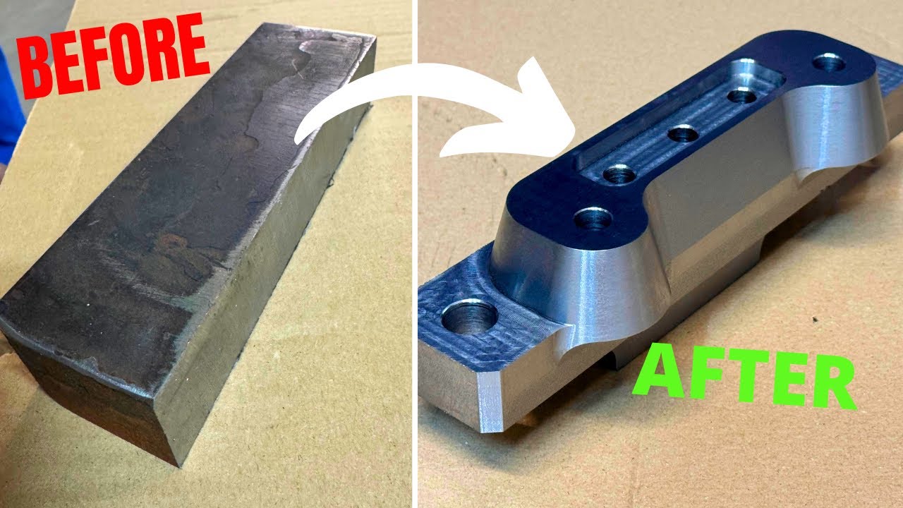Manufacturing a simple component (cnc milling)