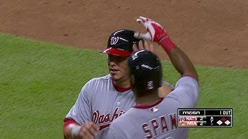 WSH@MIA: Cabrera ties the game with an RBI triple