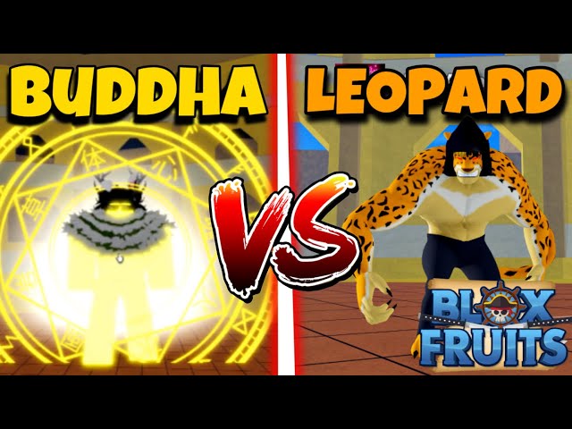 DESTROYED!!) Leopard Vs Buddha Awakening - Blox Fruits 