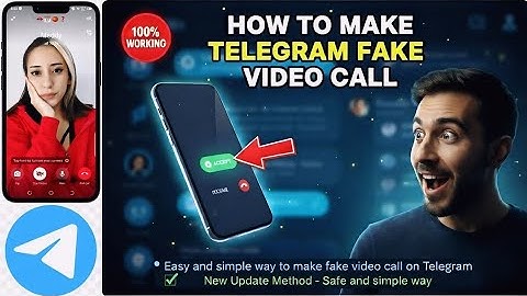 How to make fake video call on Telegram। Telegram Fake Video Call Mathode.