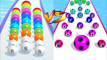 MAX LEVELS BallRun2048 vs A-Z Run🔮💥: All Levels Gameplay Walkthrough Android ,iOS NEW UPDATE