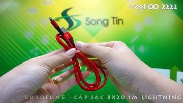 Dây Cáp Sạc BOROFONE BX20, BX-20 - Cổng Lightning 1m