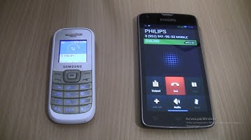 Over the Horizon  Incoming call & Outgoing call at the Same Time  Samsung 1200M+Philips Xenium W8510