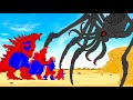 Rescue team spider godzilla  kong from giant  scylla kaiju  who will win godzilla cartoon