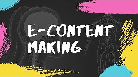 E- content making video for B.Ed students