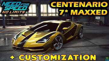 NFS No Limits | Lamborghini Centenario - 7 stars MAXXED + Customization