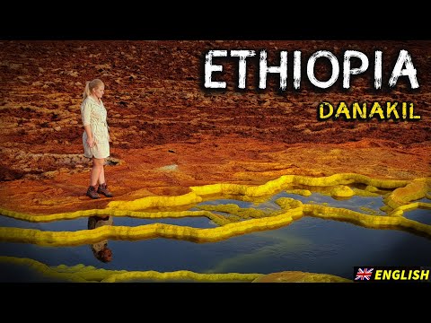 The gate to HELL - Ethiopia, Danakil depression, Erta Ale volcano, Dallol sulphur and salt field.