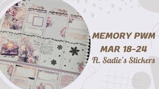 Memory Plan with me March 1824 ft. Sadie’s Stickers “Angelic”