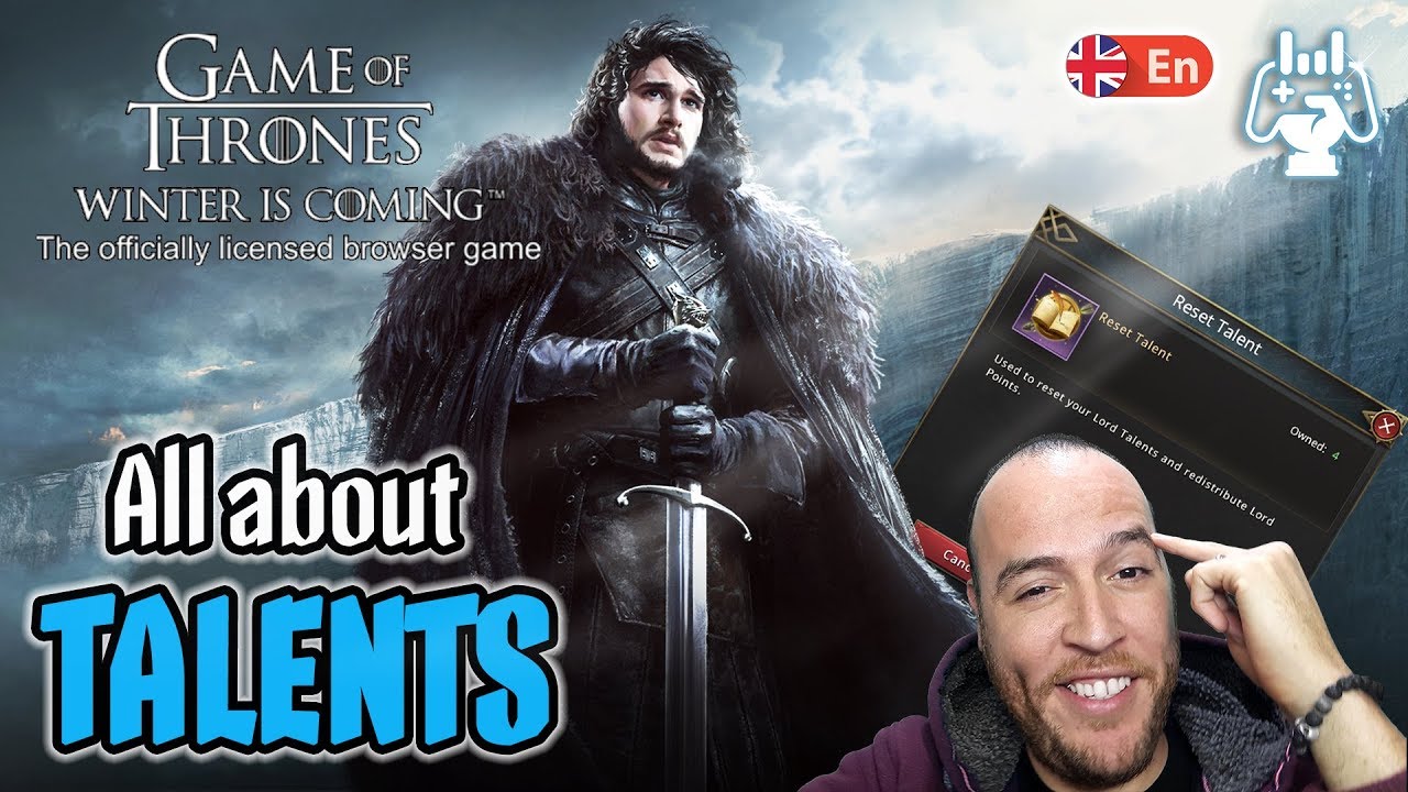 Talent Guide Game Of Thrones Winter Is Coming English