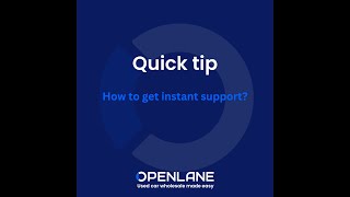 Quick Tip | Live chat | OPENLANE Europe screenshot 1