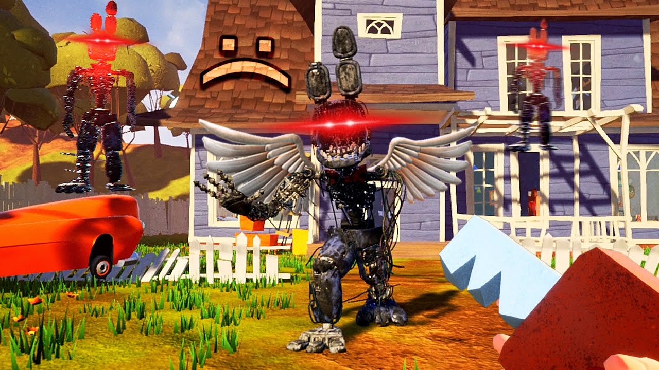 FNAF But Bonnie is the FASTEST Animatronic in Hello Neighbor 🙏