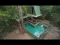 Build Green Tree House Master And Paradise Bamboo Underground Swimming Pool