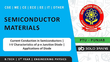 Semiconductor Materials | Lec 2 | Engineering Physics | B.Tech | PTU | CGCU