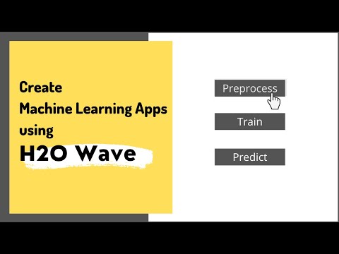 Create Interactive Machine Learning Apps using H2O Wave