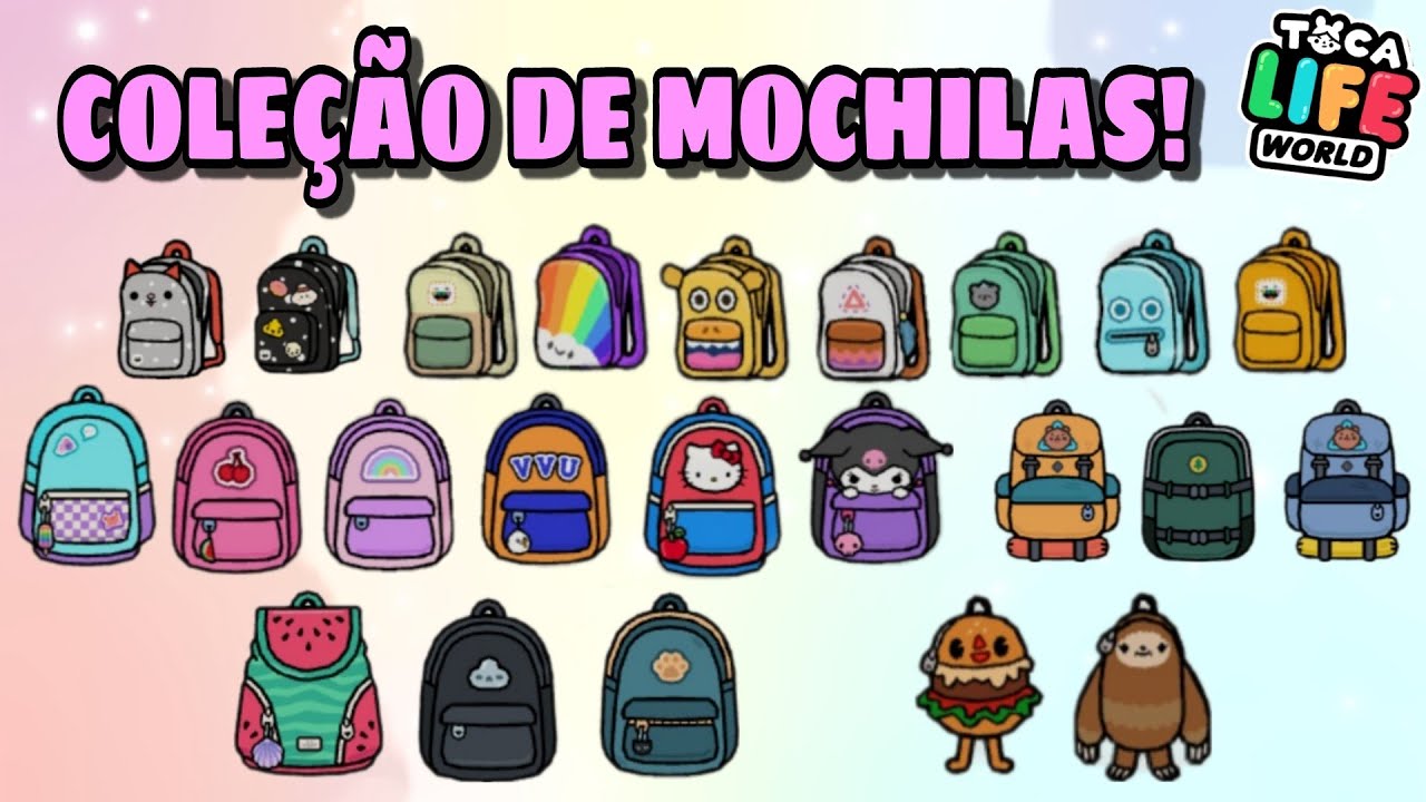 🎒 REVELEI TODAS AS MOCHILAS DO TOCA LIFE WORLD 🌎 TOCA LIFE WORLD SEGREDOS  🌎 MATERIAL ESCOLAR 💕 