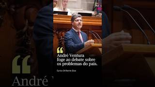 André Ventura foge ao debate sobre os problemas do país