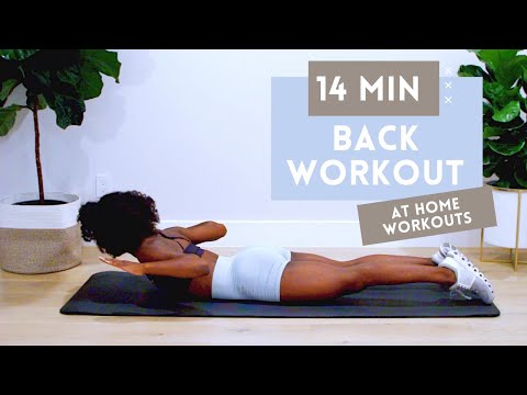 14 MINUTE BACK WORKOUT FOR STRONGER BACK + BETTER POSTURE | NO EQUIPMENT | BEGINNER + INTERMEDIATE