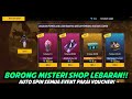 BORONG MYSTERY SHOP LEBARAN FREE FIRE! SPIN SG2 LUMUT M1887 HAND OF HOPE EVENT FF TERBARU😱