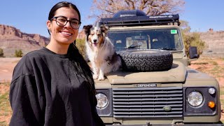Off-Roading My 26 Year Old Defender in Moab | Solo Truck Camping