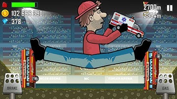 Hill Climb Racing - AMBULANCE in ARENA Recsue Mission - GamePlay Walkthrough