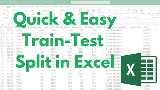 Celebrity Easy Train Test Split in Excel Wealth
