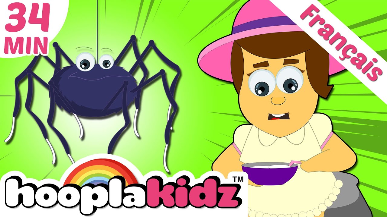 Little Miss Muffet | Nursery Rhymes Pour Les Enfants | HooplaKidz Franҫais