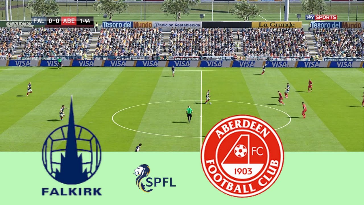 Фалкирк против Абердина ⚽ Прямая трансляция | Чемпионат Шотландии 2025 | PES 2021