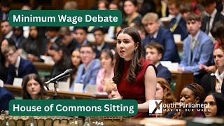 Minimum Wage Debate | UK Youth Parliament Sitting