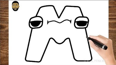 How To Draw Alphabet Lore | Letter M | Alphabet lore Drawing step by step